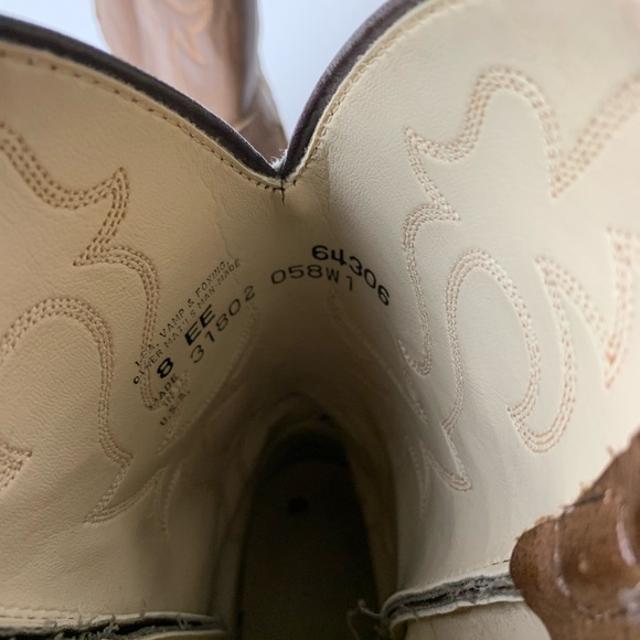 Laredo Pull on Cowboy Riding Boot M 8EE W 10 - Picture 6 of 7